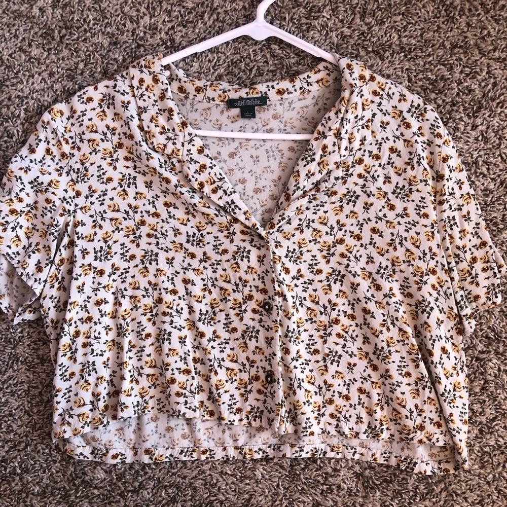 Flower crop top